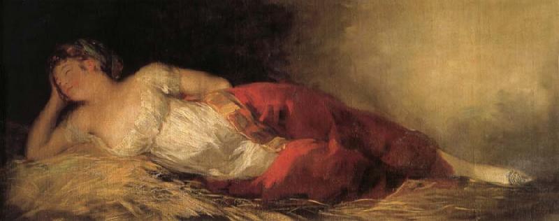 Francisco Goya Young Woman Asleep